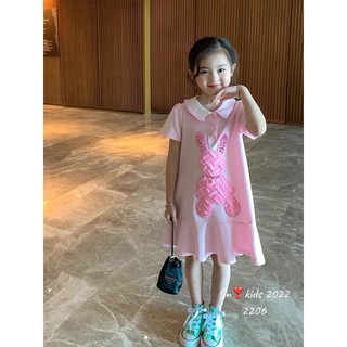 váy cho bé in thỏ siêu sang chảnh