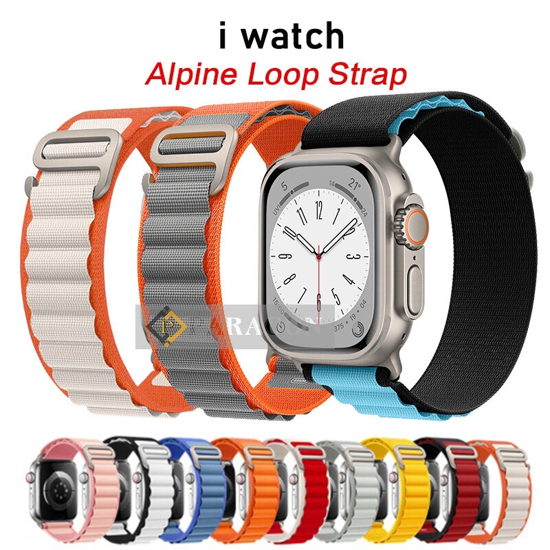 Dây Đeo nylon Cho Đồng Hồ Thông Minh Apple Watch series 7 6 5 3 se 49mm 44mm 40mm 45mm 41mm 42mm 38mm i Ultra8 45mm