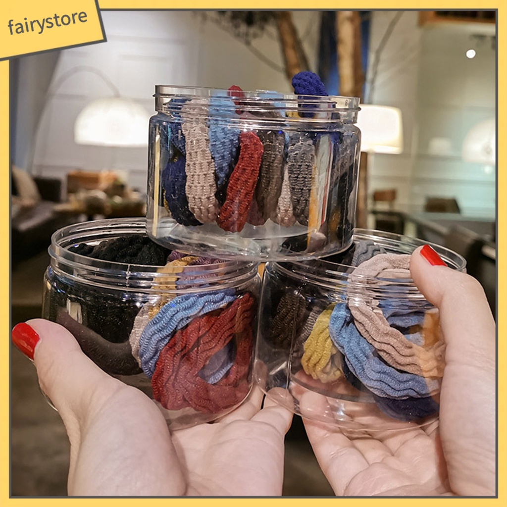 Set 5 Dây Cột Tóc Co Giãn Mini Đơn Giản Cho Nữ [Fairy1]