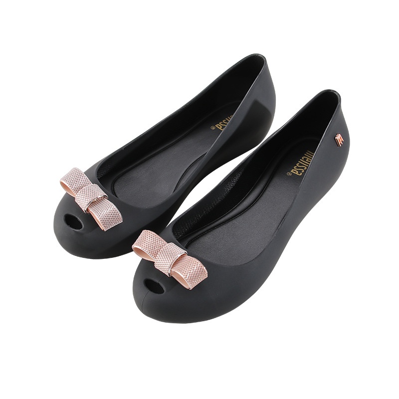 Giày Búp Bê Melissa Mềm Mại Đính Nơ Phong Cách Mới Cho Nữ