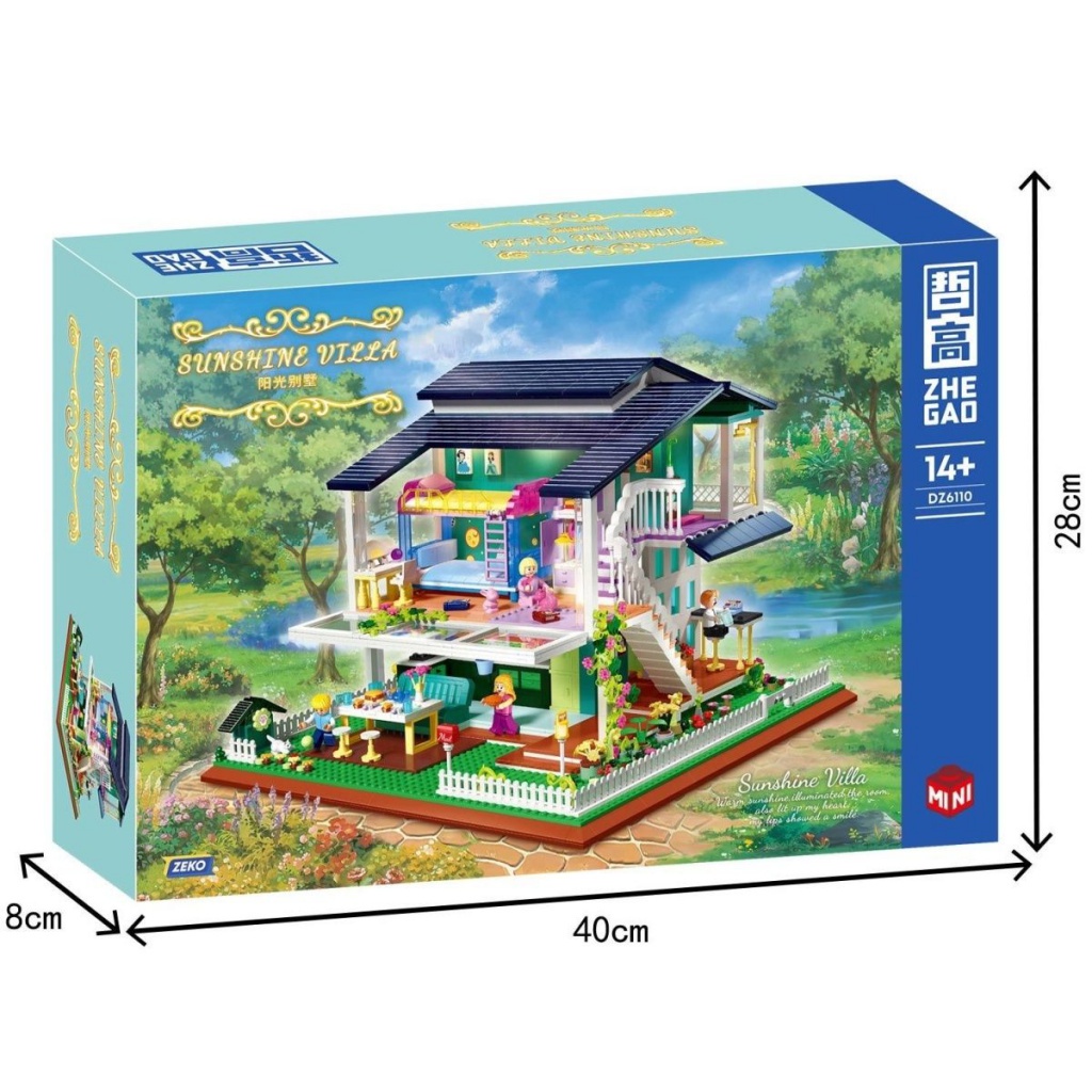 Đồ Chơi Lắp Ráp Biệt Thự Mini Zhegao