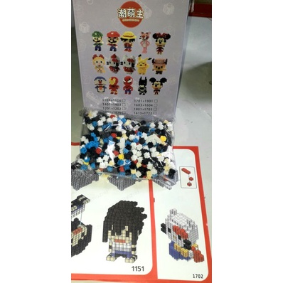 Lắp ráp 2 nhân vật mã số 1151 và 1702 có rất nhiều chi tiết bằng nhựa rất đẹp