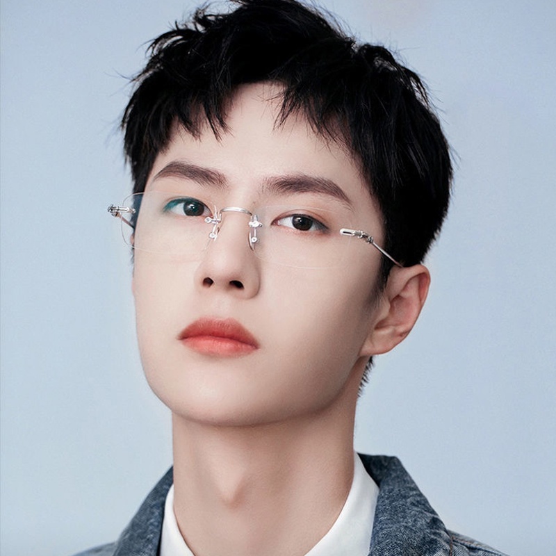 Mắt Kính Không Gọng Trong Suốt Chống Bức Xạ Và Ánh Sáng Xanh Thời Trang Phong Cách Hàn Quốc Cho Nữ