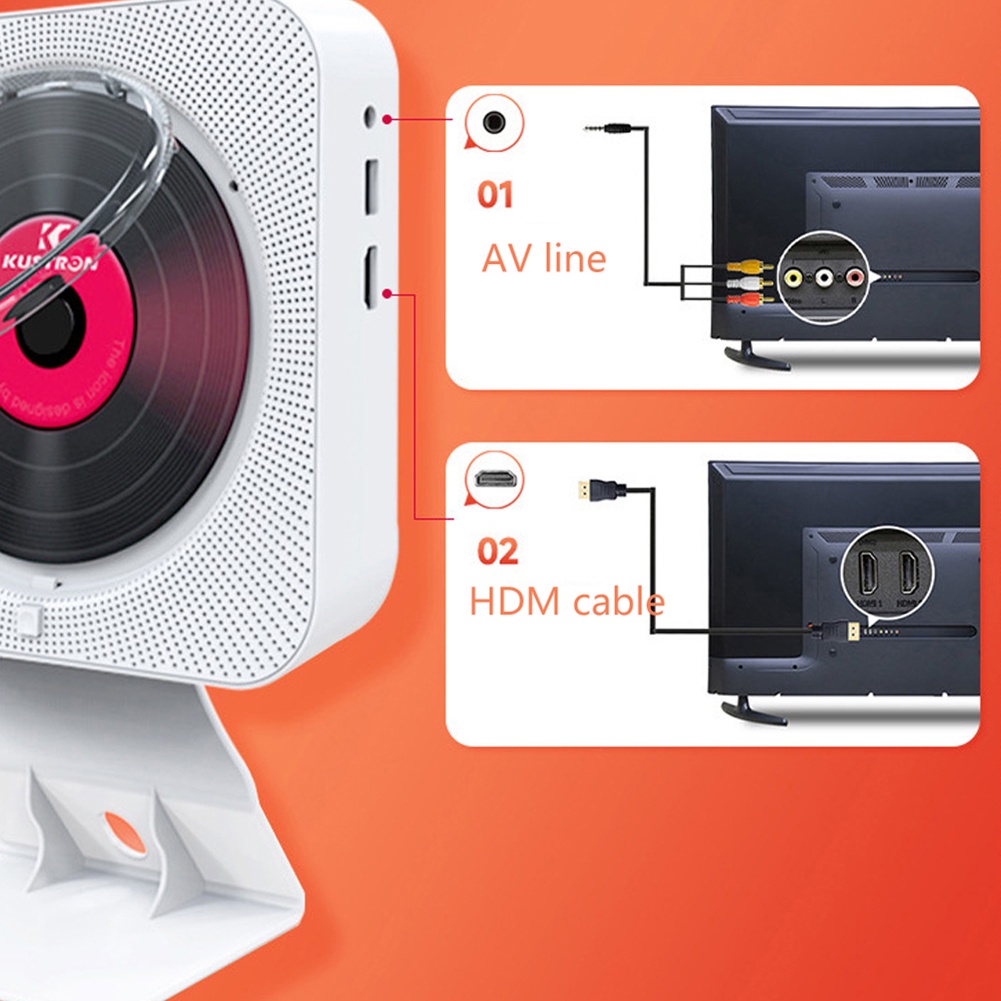 (Mới) Loa Bluetooth Kiêm Đài FM Radio CD DVD MP3 Điều Khiển Từ Xa IR