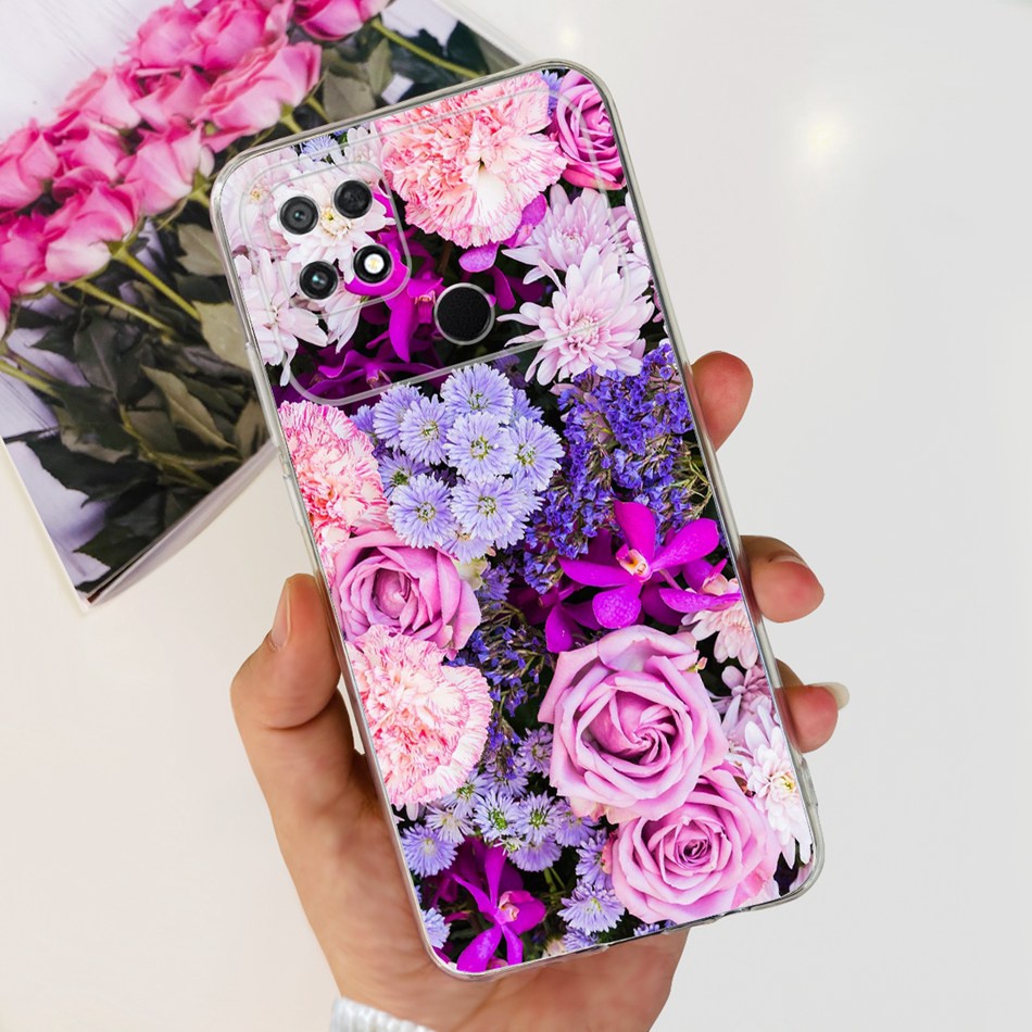 Ốp Điện Thoại Silicone TPU Mềm In Hình Khủng Long / Mèo Đáng Yêu Cho Xiaomi Poco C40 C50 2023 PocoC40 C 50 4G