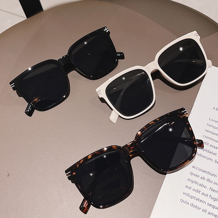 Kính Râm Bảo Vệ Chống Tia UV Họa Tiết Da Báo Thời Trang Đường Phố Hàn Quốc Dành Cho Nam Và Nữ