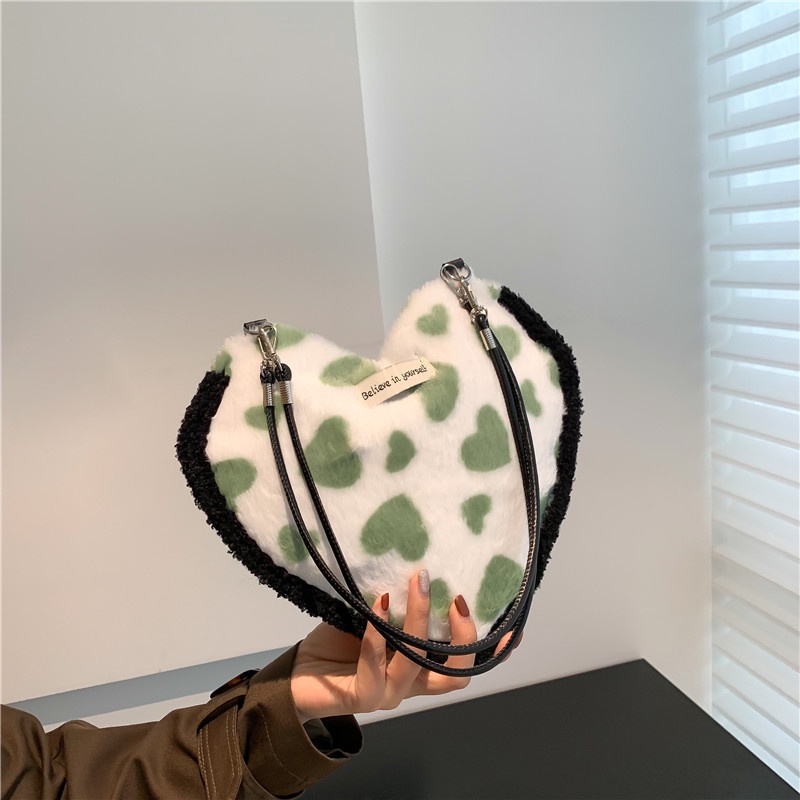 Túi Đeo JASMIN NOIR Chéo Vai Hình Trái Tim Đơn Giản Dành Cho Nữ