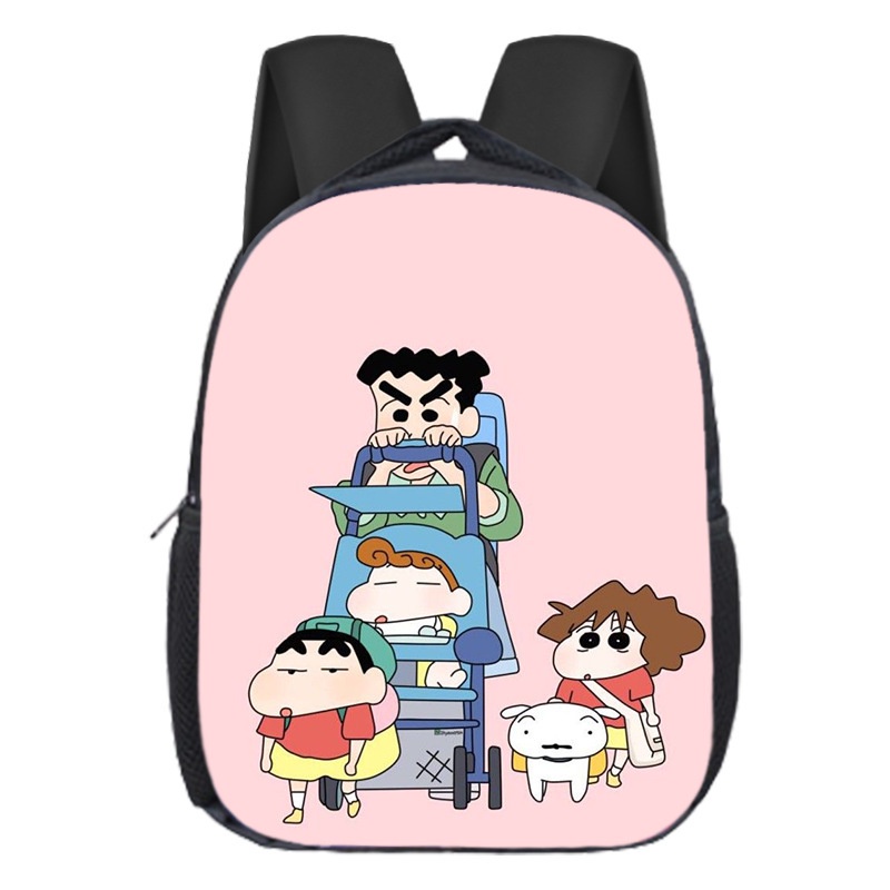 Ba Lô Đi Học Cỡ Lớn Thoáng Khí In Hình Cậu Bé Bút Chì Shin-chan Thời Trang Cho Bé Mẫu Giáo