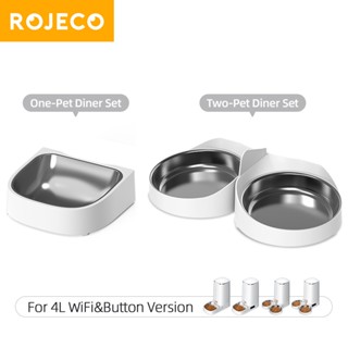 Khay đựng thức ăn tự động ROJECO 4L tiện lợi cho thú cưng