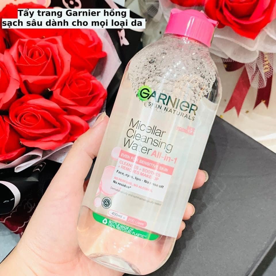 Nước tẩy trang Garnier Hồng 400ml - Cila House