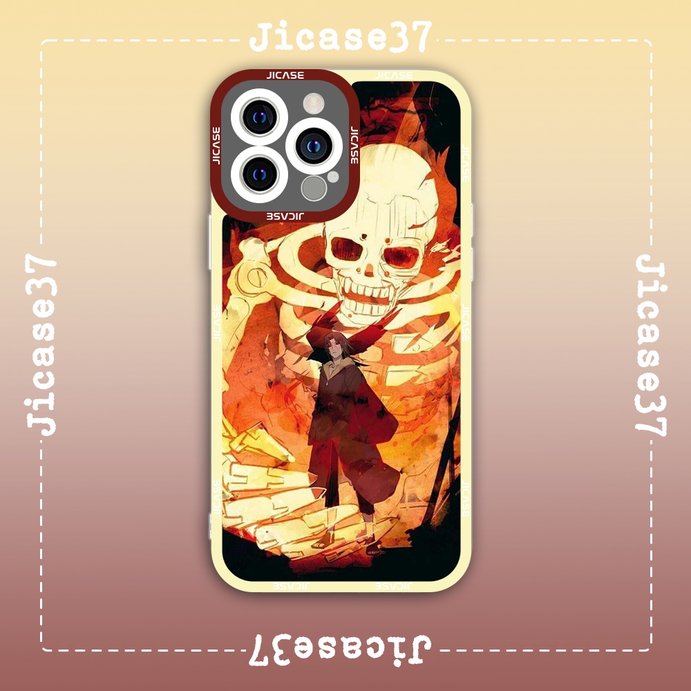 Ốp lưng iphone samsung xiaomi oppo cạnh vuông Jicase JMcase Susanoo Itachi Anime Manga Naruto