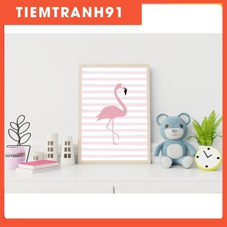 Tranh treo tường | Tranh cho bé-Flamingo Wall Art, Nursery Decor 35 , tranh canvas giá rẻ