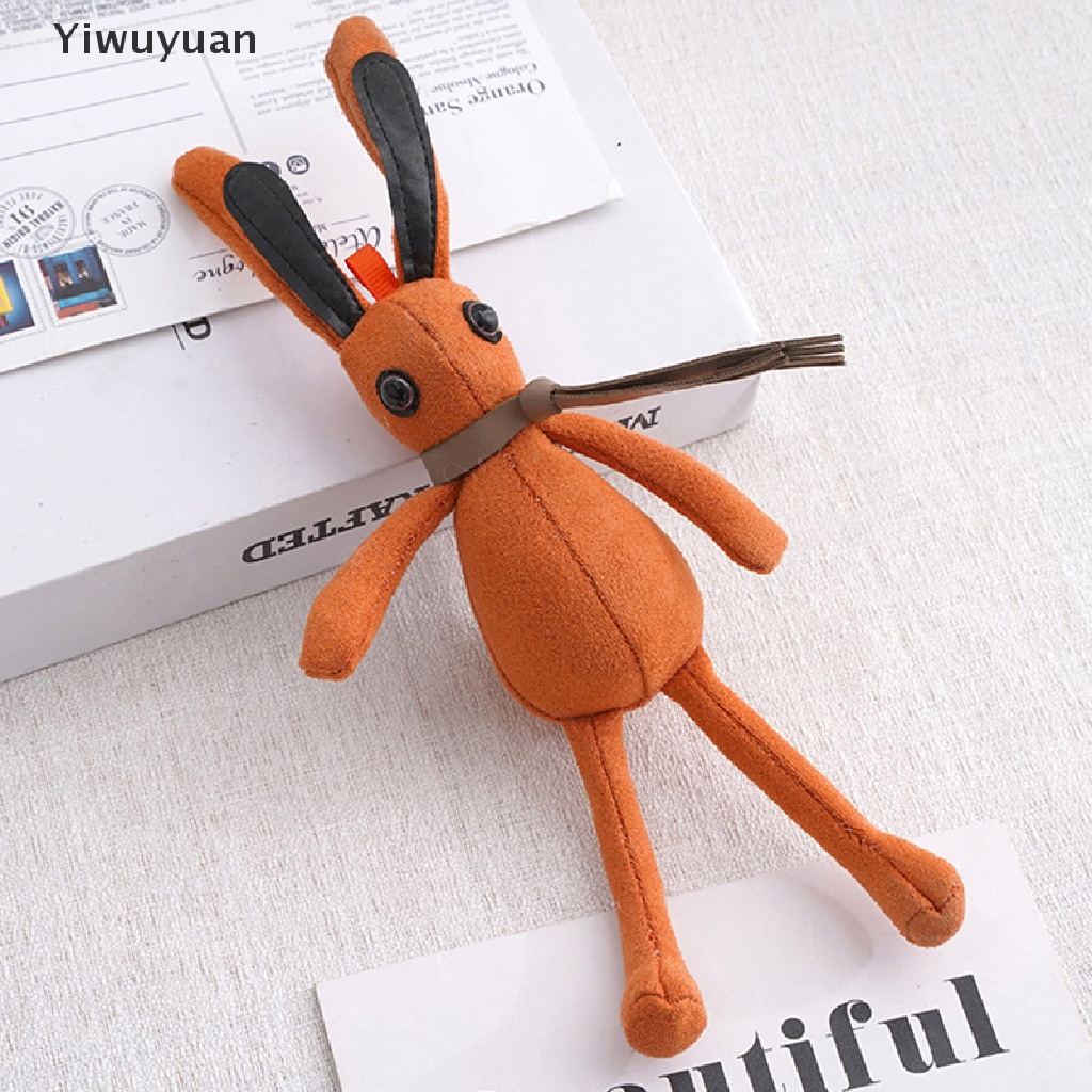 < Yiwuyuan > Móc Khóa Thỏ Nhồi Bông Tai Dài 24cm Đáng Yêu