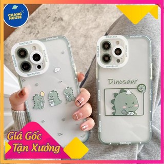 [ FREE SHIP ] Ốp Lưng Silicon Chống Sốc Viền Nổi Dinosaur