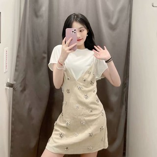 Đầm nude hàng TQ đính đá