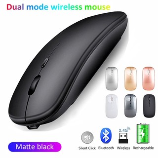 Chuột không dây chuột bluetooth 2.4ghz quang không dây có thể sạc lại chuột không dây slim silent mouse cho pc/laptop/đi