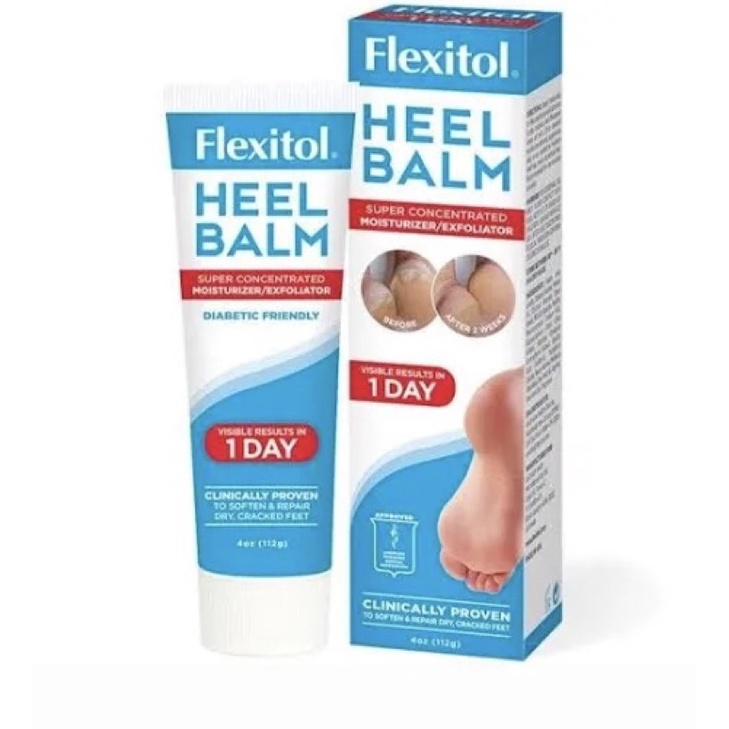 Kem làm liền nứt nẻ bàn chân, nứt nẻ gót chân Heel Balm flexitol , Hiệu quả sau 1 ngày, hàng nhập Mỹ 56g