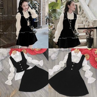 Set xinh kèm sơmi trắng
