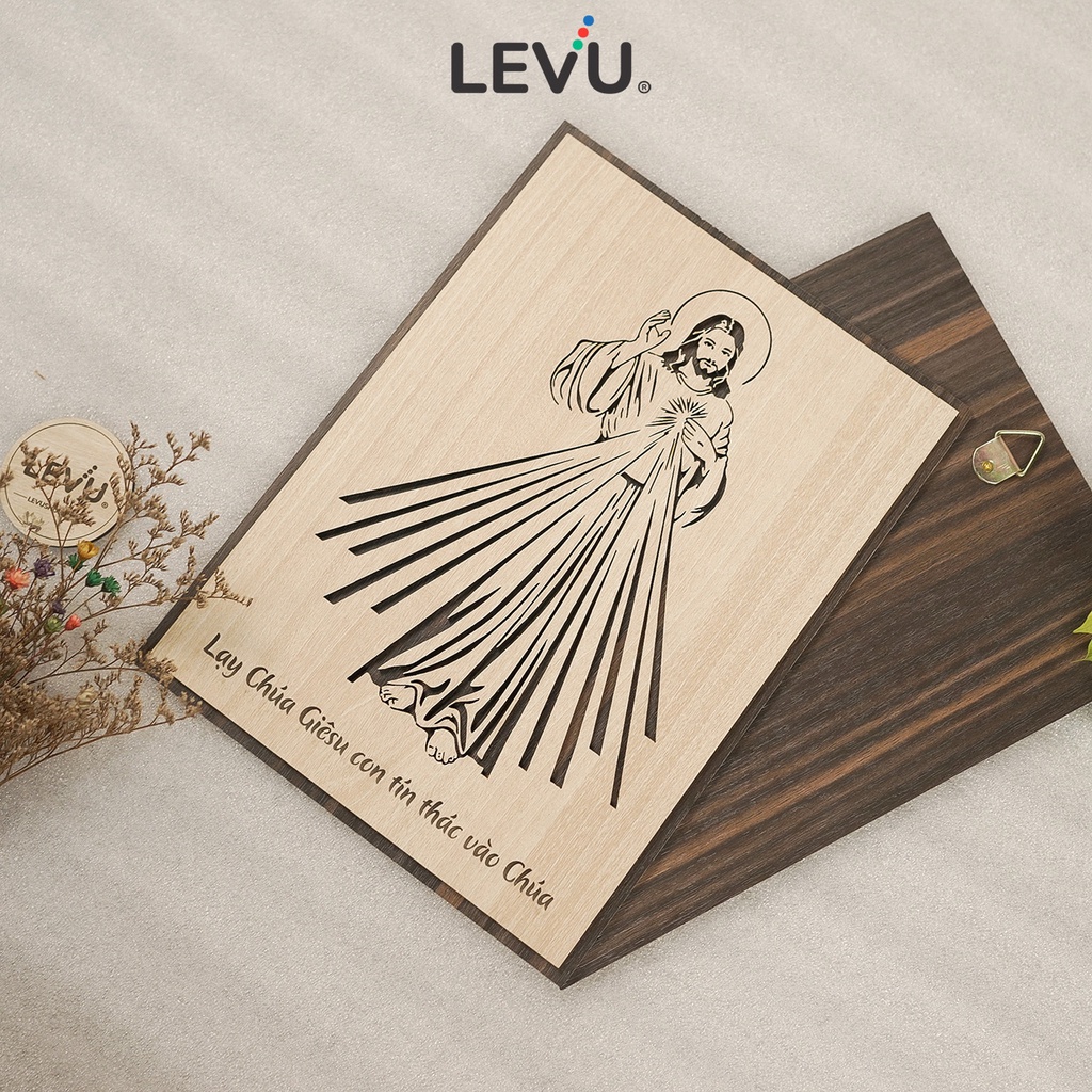Tranh Công Giáo LEVU CG13 "Lạy Chúa Giêsu con tín thác vào Chúa"