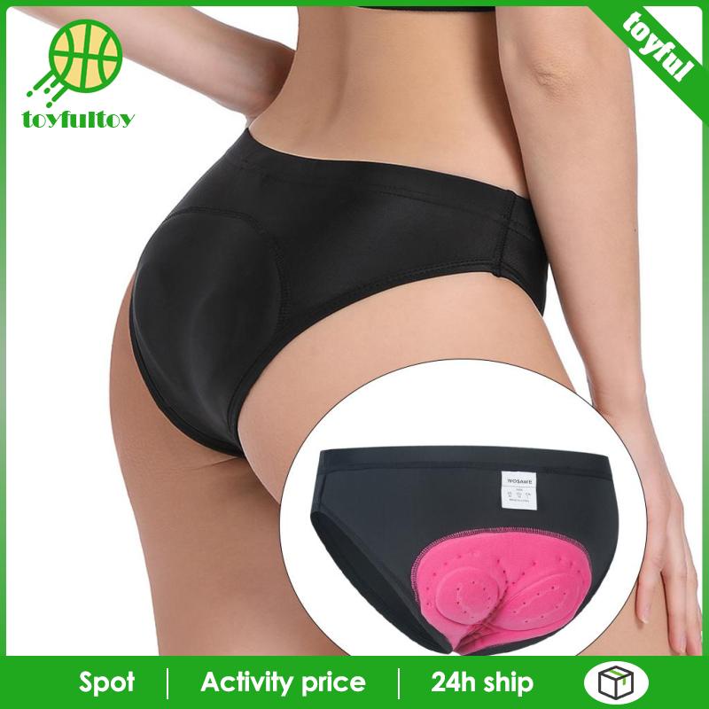 Quần Short Đạp Xe Có Mút Đệm 3D Màu Đen Thoáng Khí Thời Trang Cho Nữ