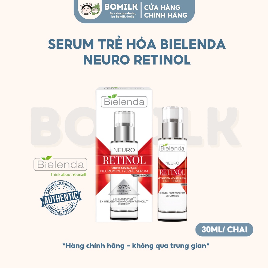 Serum Bielenda trẻ hóa &amp; căng mịn da Neuro Retinol