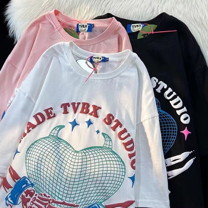 NRVP Áo Thun 100% Cotton Tay NgắN Plus Size Cho Nam Và Nữ