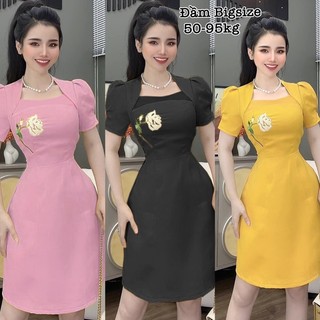 Đầm Bigsize Đầm Dự Tiệc Giá Rẻ Xinh Xắn Dáng Đẹp Bigsize 50-100kg