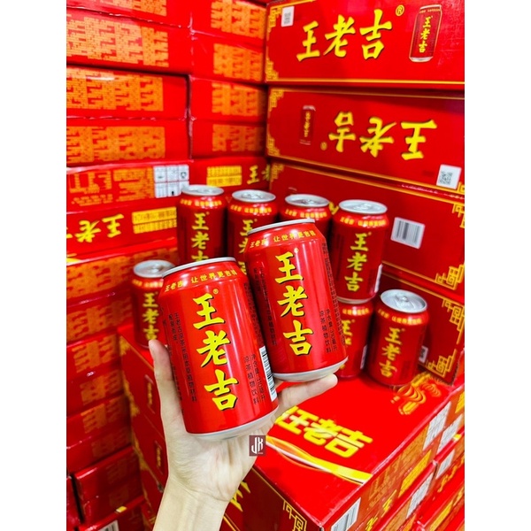 Thùng 24 Lon Trà Thảo Mộc Wang Lao Ji