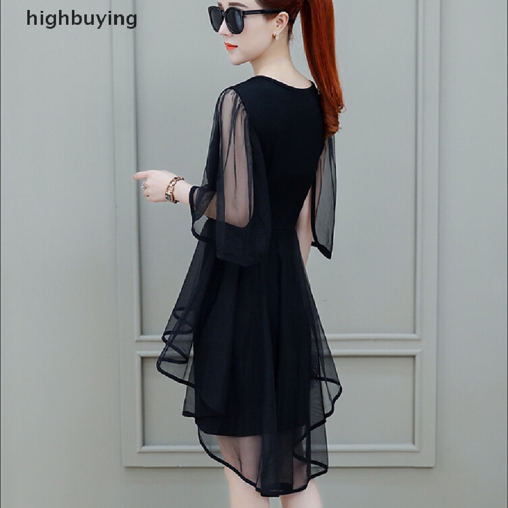 Đầm Midi Cổ Chữ V Màu Trơn Thời Trang Quyến Rũ Cho Nữ