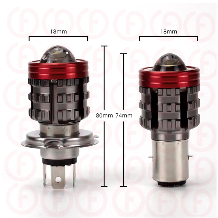 Đèn Pha LED H4 HS1 H6 BA20D T19 P15D Chuyên Dụng Cho Xe Mô Tô