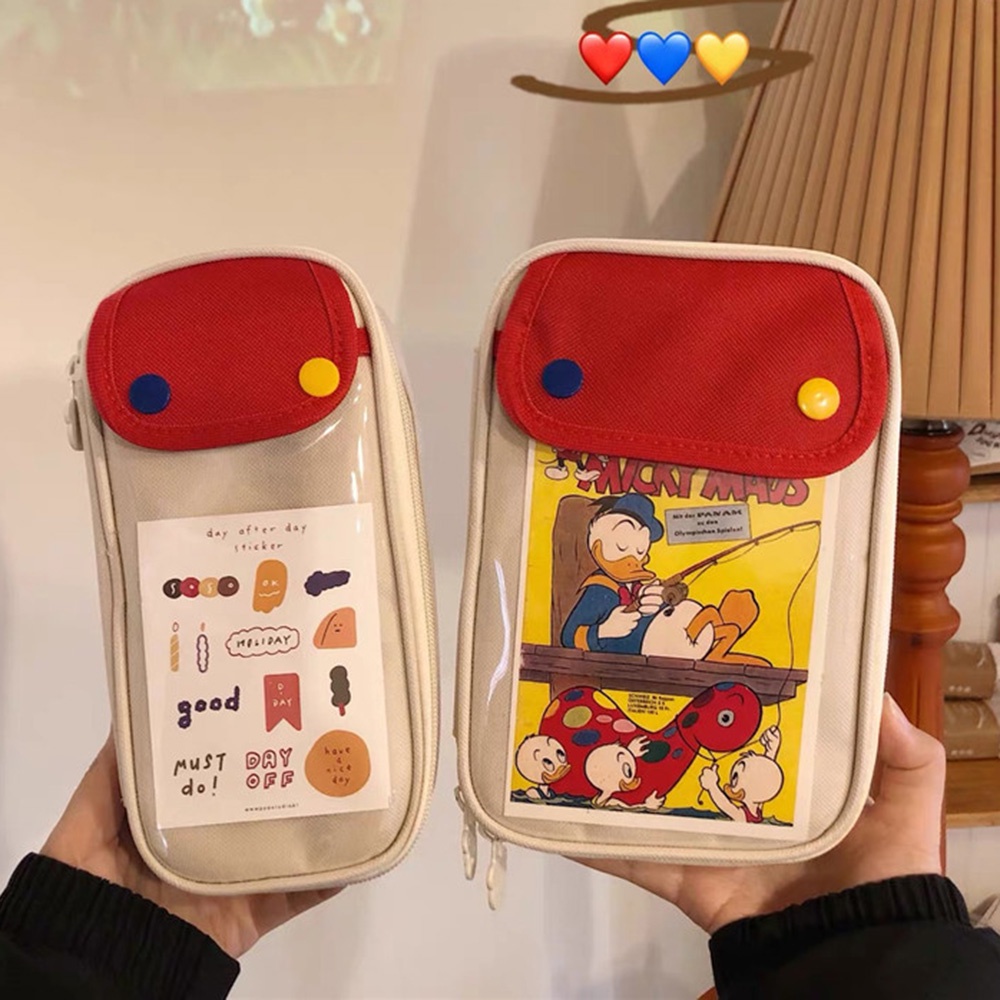 Túi Đựng Bút In Hình Dễ Thương Phong Cách Nhật Bản