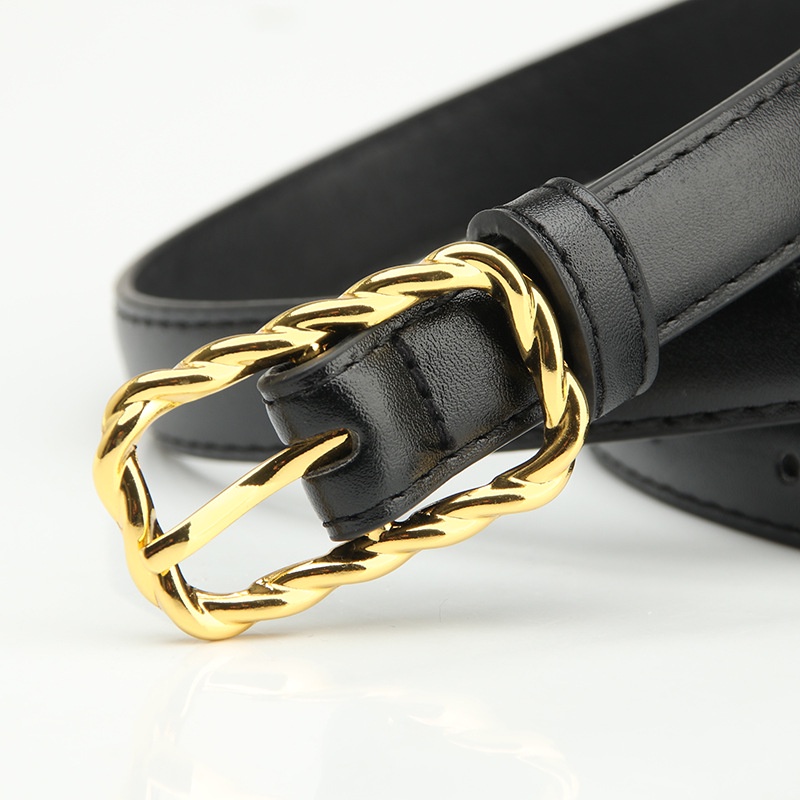 Thắt Lưng Khóa Vuông Bằng Hợp Kim Phong Cách Hàn Quốc Thời Trang Cho Nữ