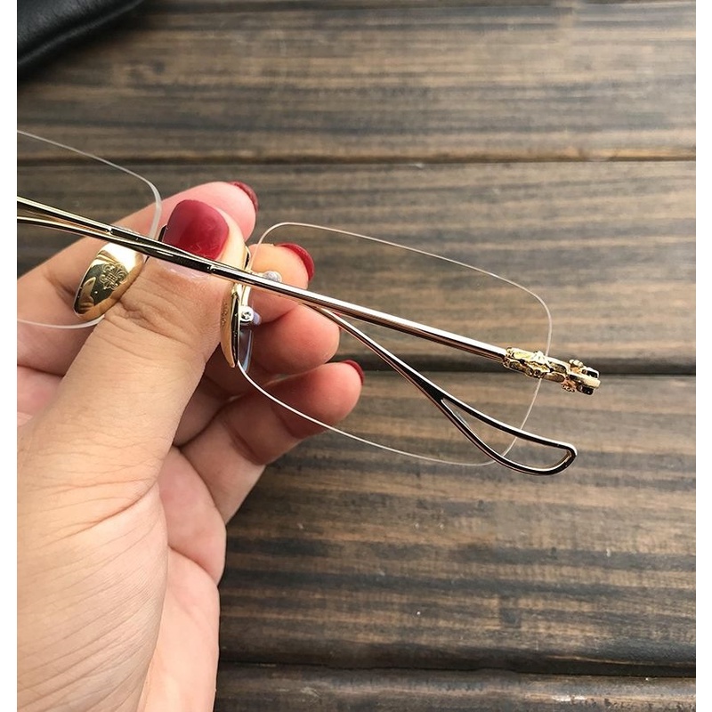 【-0°~-600°Kính Cận Thị Không Gọng Siêu Nhẹ Chống Ánh Sáng Xanh Cho Nam Và Nữ