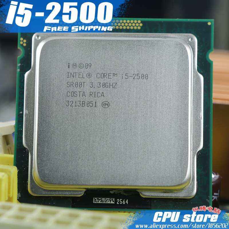 lntel Core i5 2500 i5-2500 quad-core cpu processor (3. 3 ghz/l3=6M/95W)lga socket 1155 desktop cpu (100% free of freight)