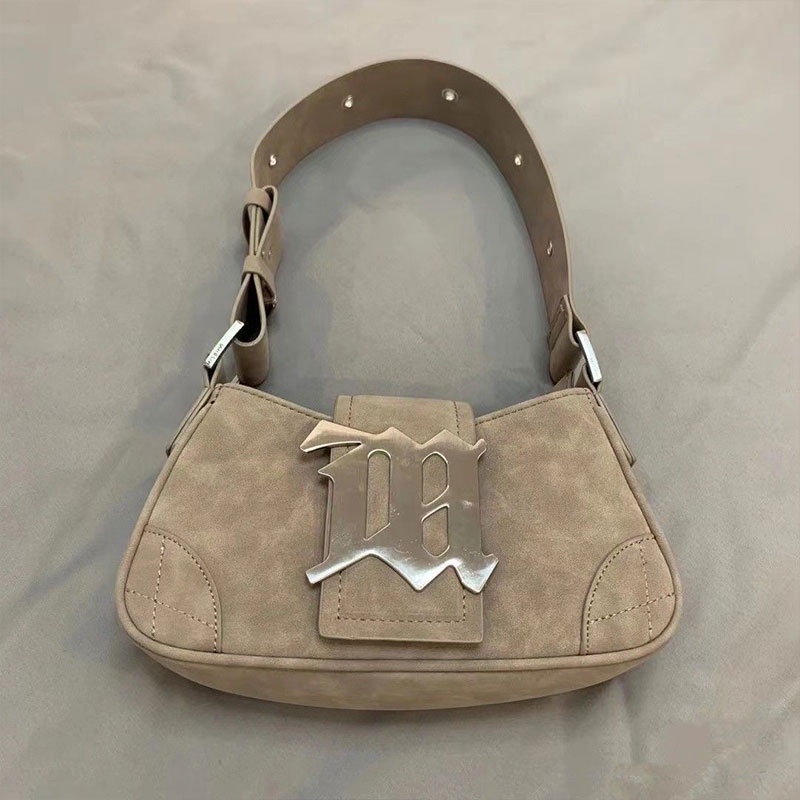 MISCHA Túi Đeo Vai MISCHA Chất Da Nhám Phong Cách retro Hợp Thời Trang