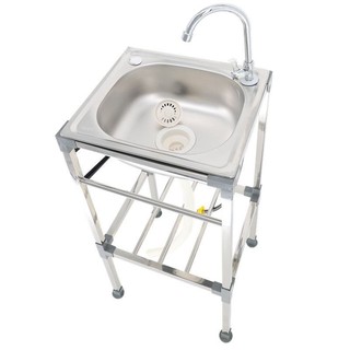Chân bồn rửa chén chất liệu inox