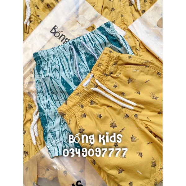 Quần Short Gió Bé Trai Vải Mềm GÊ