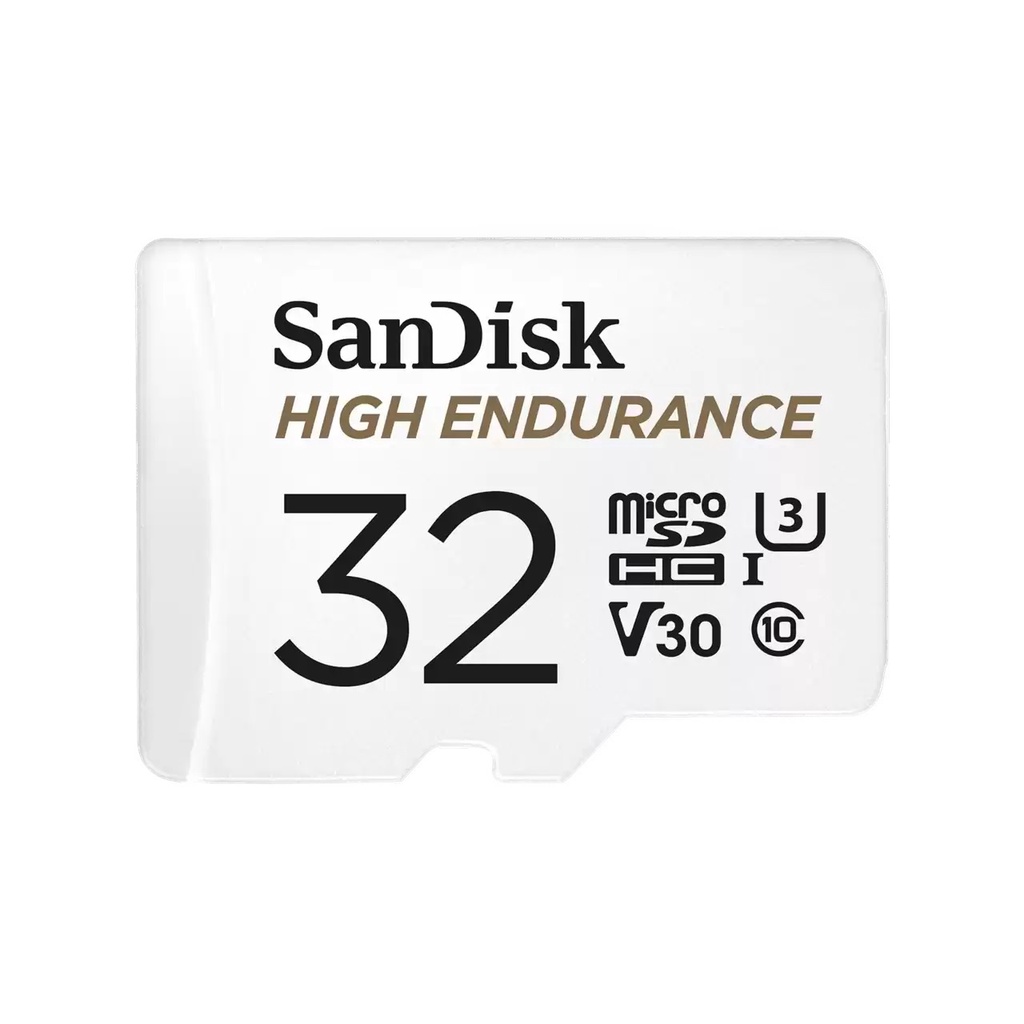 Thẻ nhớ SanDisk High Endurance microSDHC UHS-I C10 U3 V30, 100MB/s (kèm adapter) - siêu bền cho camera