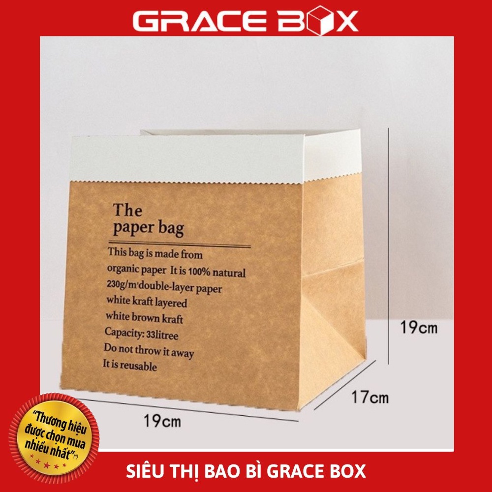 Túi Giấy Không Quai Phong Cách Hàn Quốc - Siêu Thị Bao Bì Grace Box