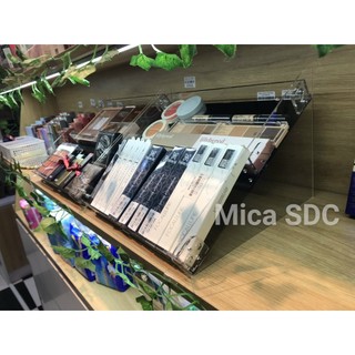 Kệ nail để bàn bằng mica - Kệ son phấn để bàn trang điểm - Kệ mica 2 ngăn
