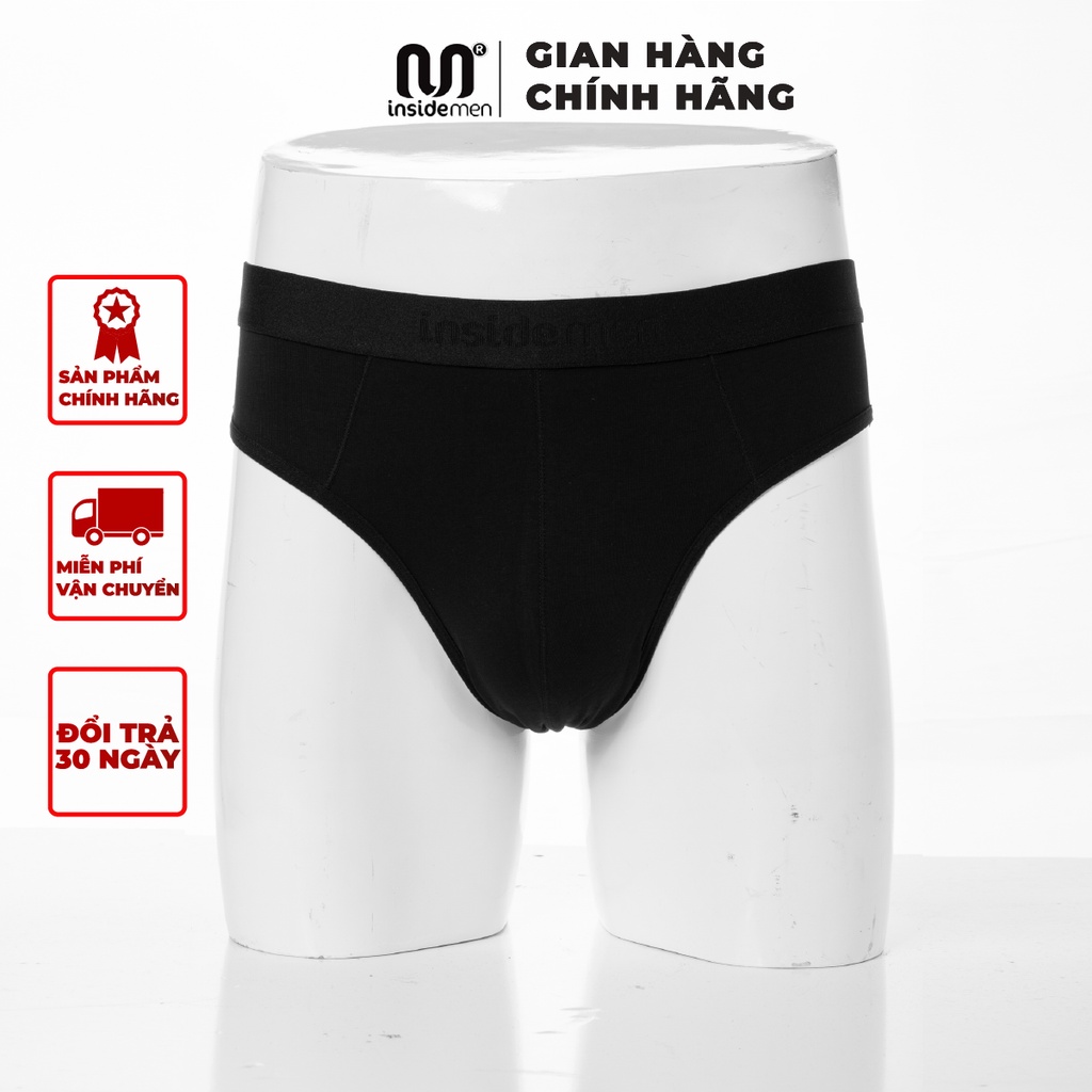 Quần sịp nam kiểu Brief INSIDEMEN cao cấp thiết kế đường may tinh tế ôm gọn chất liệu Cotton co giãn IBF015