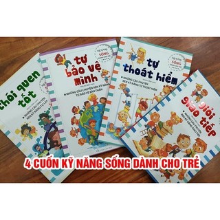 Trọn bộ 4 cuon Kỹ năng sống cho trẻ