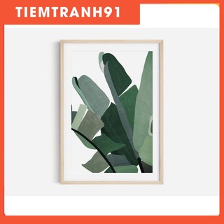 Tranh treo tường | Tranh nghệ thuật trừu tượng - Tropical Leaf, Flower Print, Banana Leaf Print, Abstract Boho Print