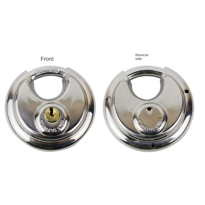 Bộ 5 Ổ Khóa Tròn Mini Bằng Thép Không Gỉ 304 Chống Nước Chống Rỉ Sét