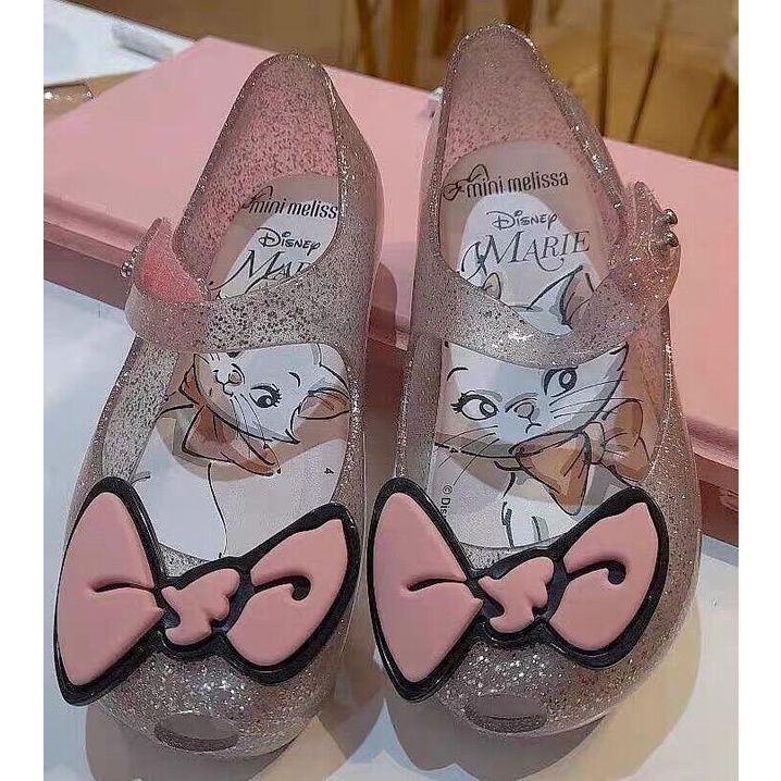Giày Sandal Nhựa Đế Mềm Đính Nơ Melissa2023 Thời Trang Mùa Hè Cho Bé Gái