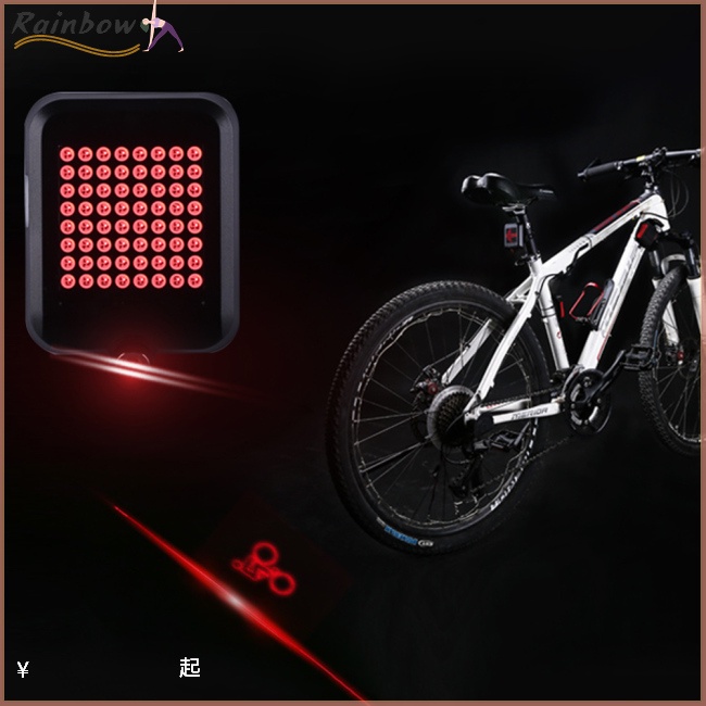 Đèn Led 64 Bóng Tự Động Gắn Đuôi Xe Đạp Có Thể Sạc Lại Bằng Cổng Usb