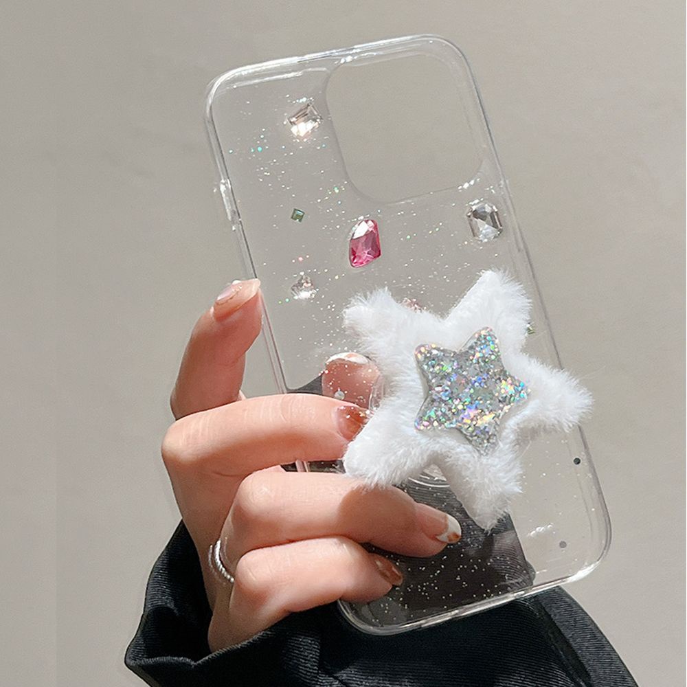 Ốp Điện Thoại TPU Mềm Lấp Lánh Có Giá Đỡ Cho IPhone 11 12 13 14 Pro Max