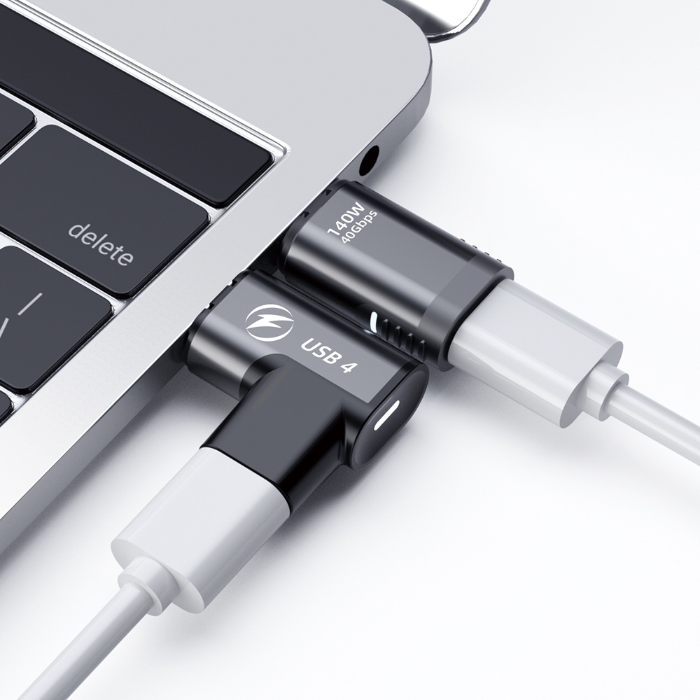 Đầu chuyển đổi FONKEN USB C 140W sang USB 4.0 Type C sạc nhanh 40gbps thunderbolt4 8K 120Hz dành cho điện thoại laptop