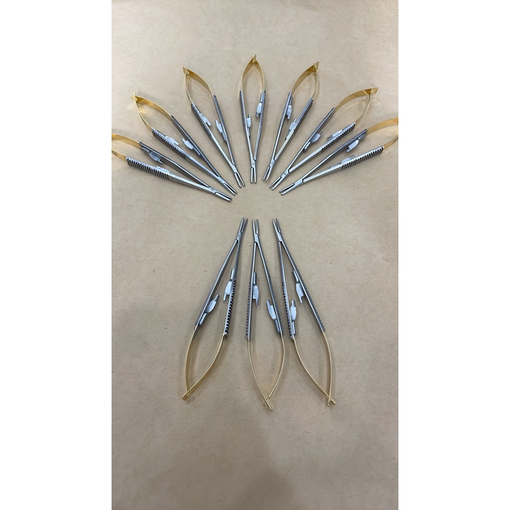 Kẹp kim vanas micro y tế mạ vàng cao cấp