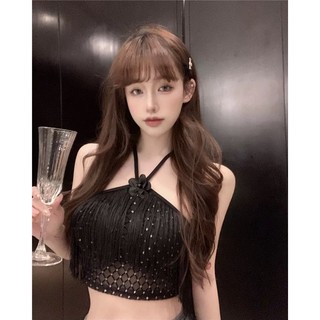 ÁO yếm blingbling cúp ngực tua rua